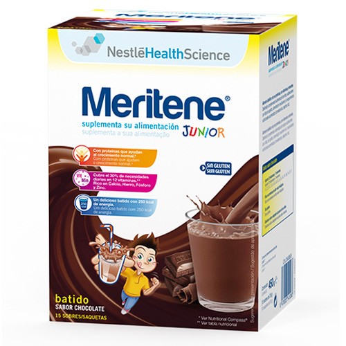 Meritine Junior sabor Chocolate 15 sobres